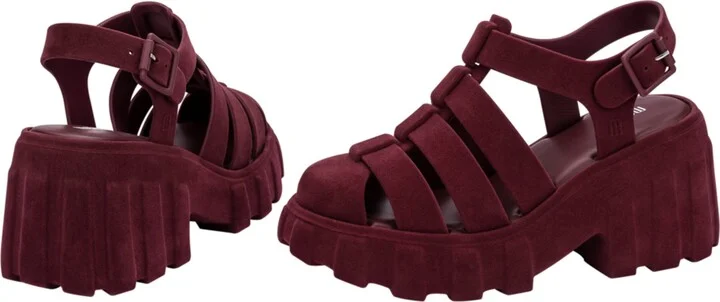 Megan Velvet Platform Fisherman Sandal - Image 5