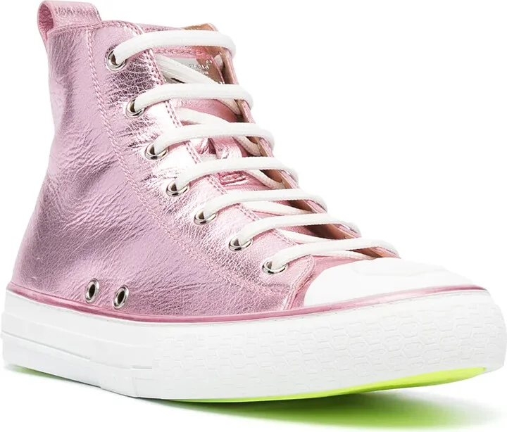 Megastar laminated high-top sneakers - Image 2