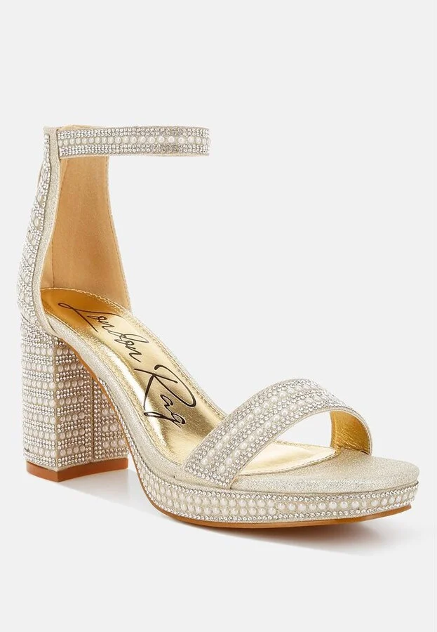 Mejuri Rhinestones And Pearl Embellished Sandals - Image 5