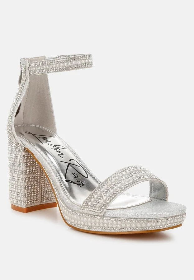 Mejuri Rhinestones And Pearl Embellished Sandals - Image 9