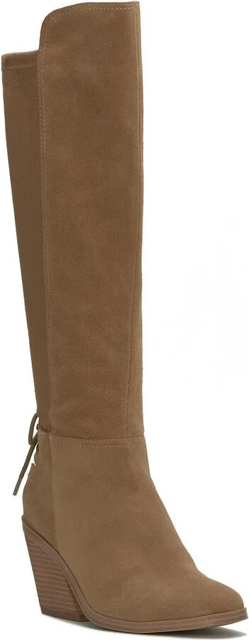 Mekinna Womens Suede Tall Knee-High Boots