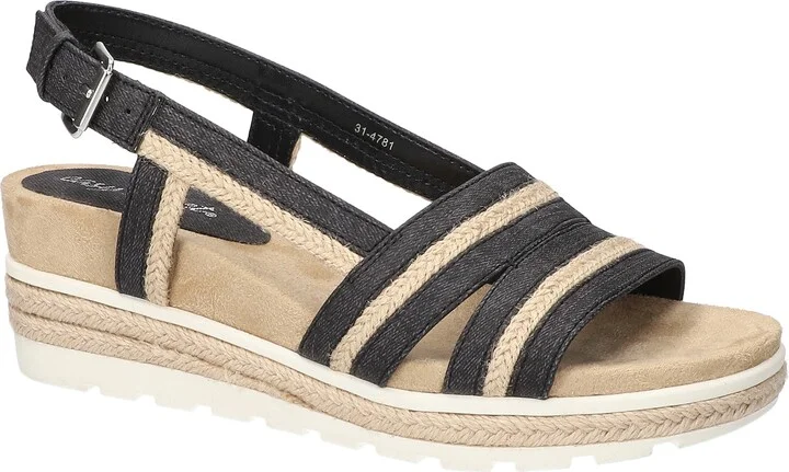 Mel Espadrille Slingback Platform Wedge Sandal