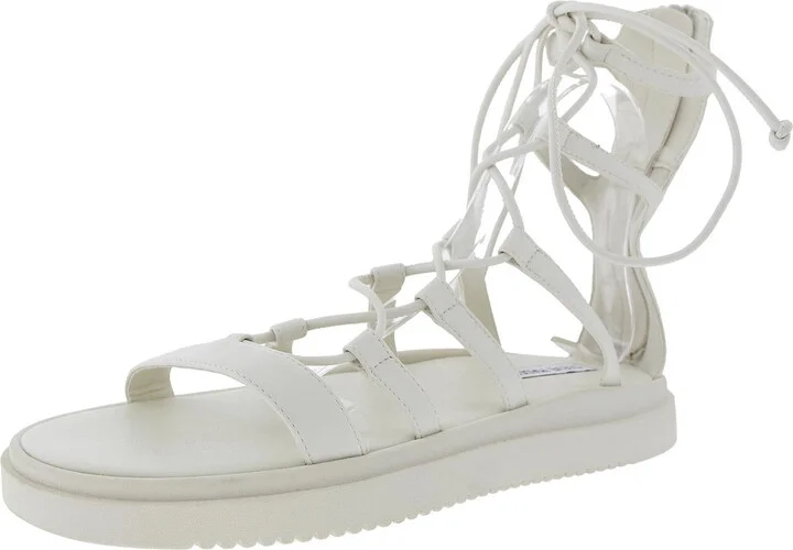 Mel Womens Zipper Leather Gladiator Sandals