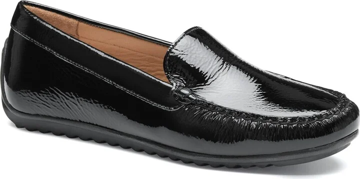 Black Crinkled Patent Leather