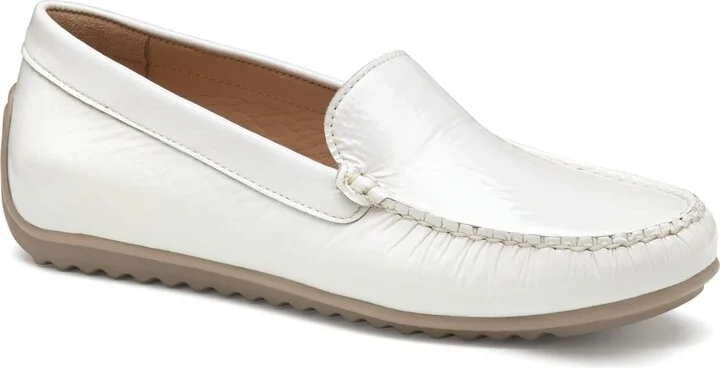 White Crinkled Patent Leather