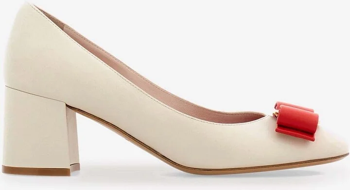 Melena 60 Vara Bow Calf Leather Pumps