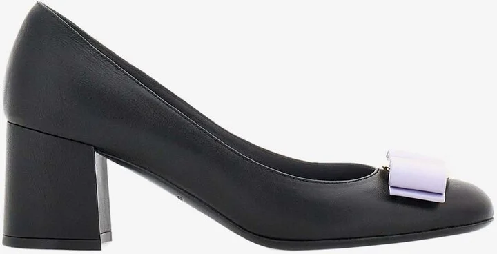 Melena 60 Vara Bow Calf Leather Pumps