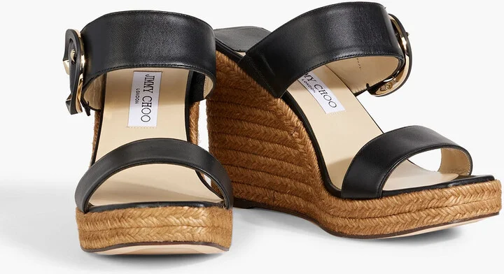 Melian 110 buckled leather wedge sandals - Image 2