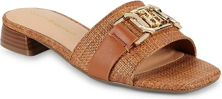 Melie 27MM Logo Textured Mules - Image 2