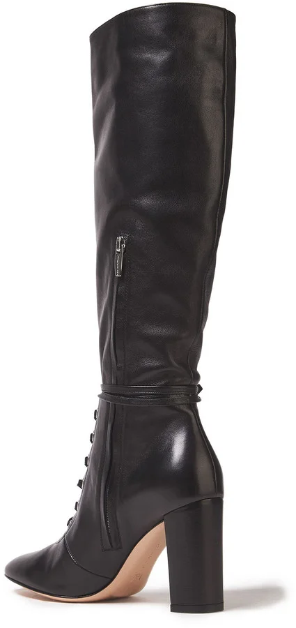 Melissa 85 lace-up leather knee boots - Image 3