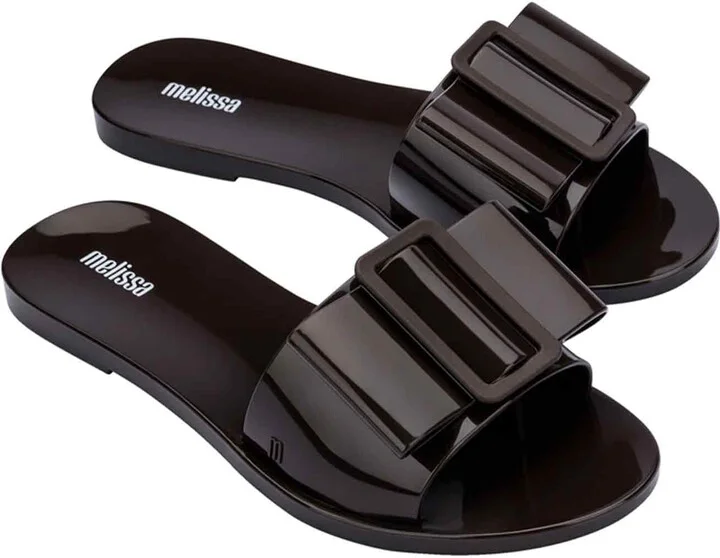 Melissa Babe Flat Slide - Brown - Image 4