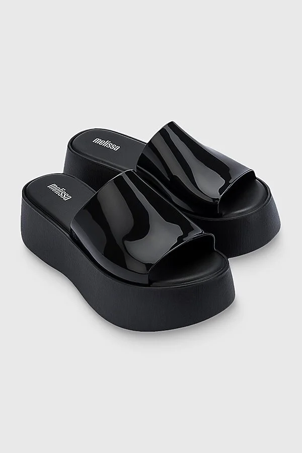 Melissa Becky Jelly Platform Slide in Orange - Image 6