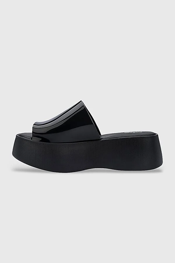 Melissa Becky Jelly Platform Slide in Orange - Image 7