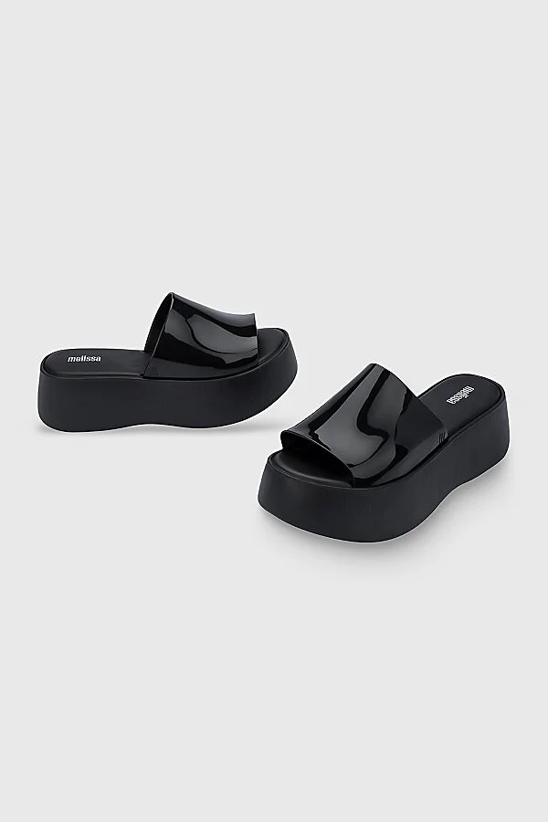 Melissa Becky Jelly Platform Slide in Orange - Image 8