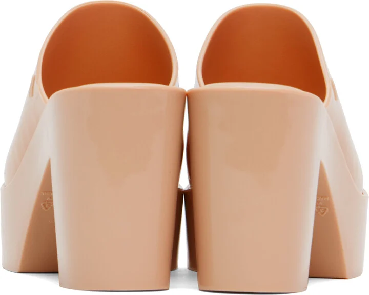 Melissa Beige Mule Heeled Sandals - Image 2