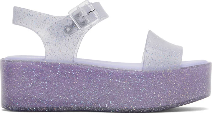 Melissa Blue Mar Platform Sandals