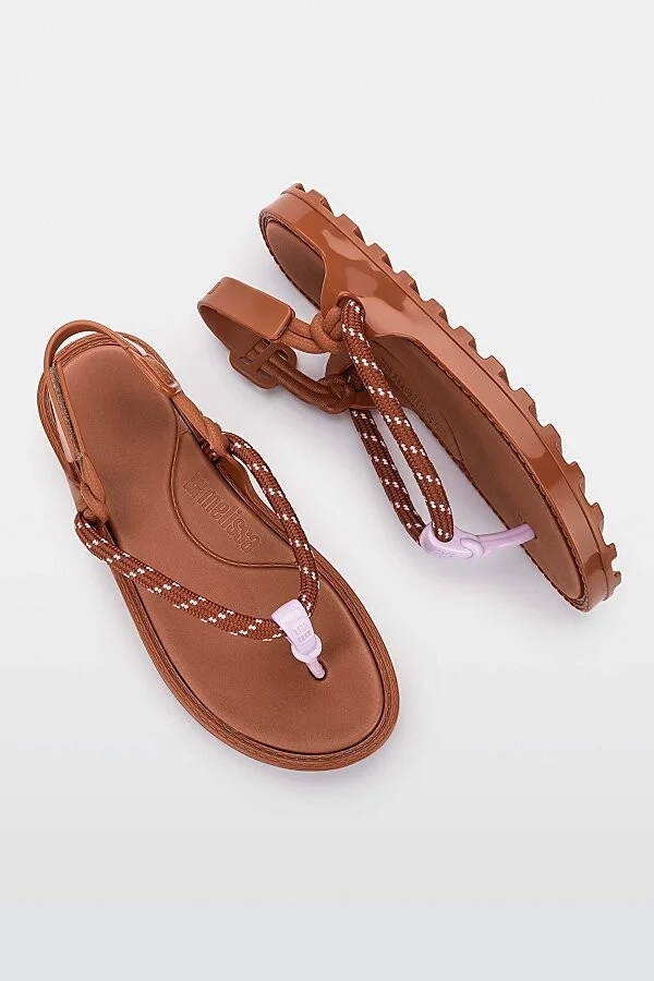 Melissa Bond Sporty Sandal in Brown/Lilac - Image 2