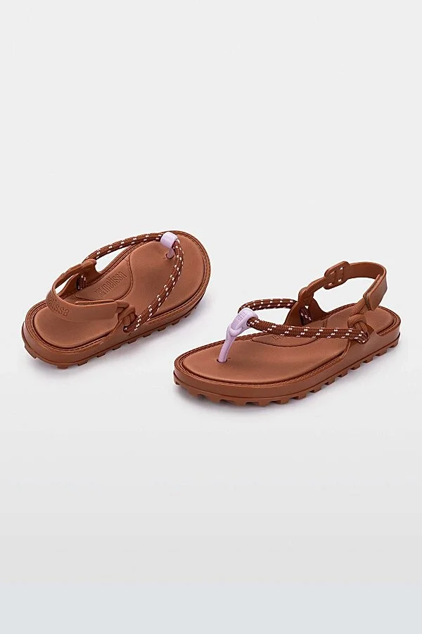 Melissa Bond Sporty Sandal in Brown/Lilac - Image 3