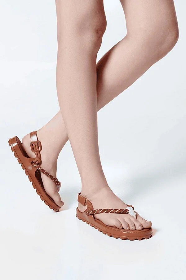 Melissa Bond Sporty Sandal in Brown/Lilac - Image 4