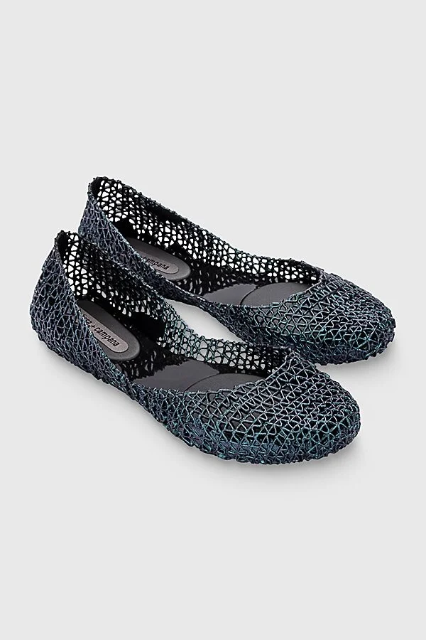 Melissa Campana Papel Jelly Ballerina Flat in Black color - Image 3