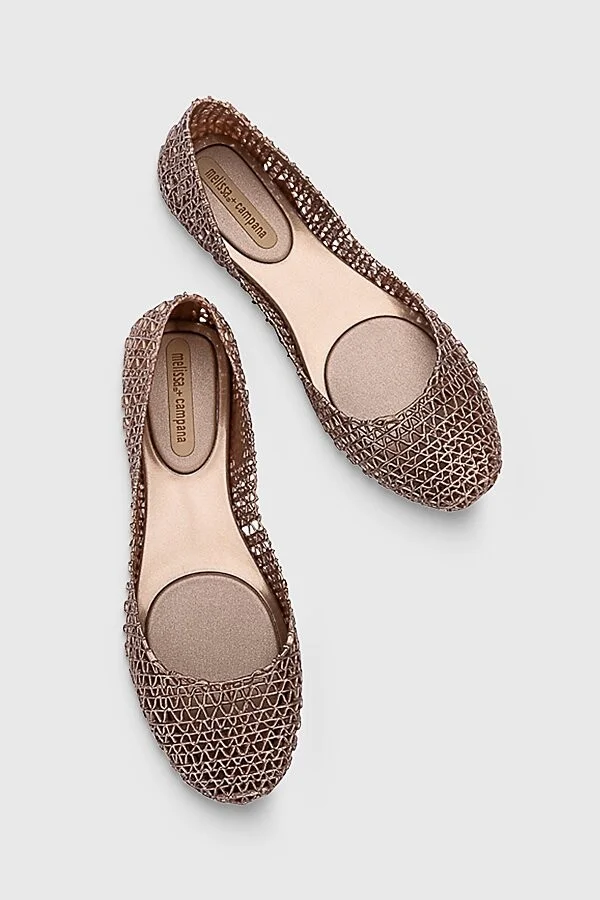 Melissa Campana Papel Jelly Ballerina Flat in Black color - Image 6