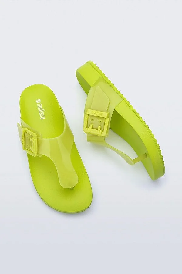 Melissa Cozy Jelly Flip Flop Sandal in Green - Image 2