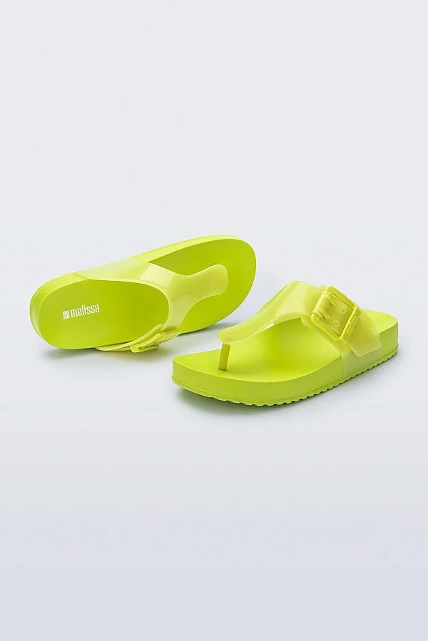 Melissa Cozy Jelly Flip Flop Sandal in Green - Image 3