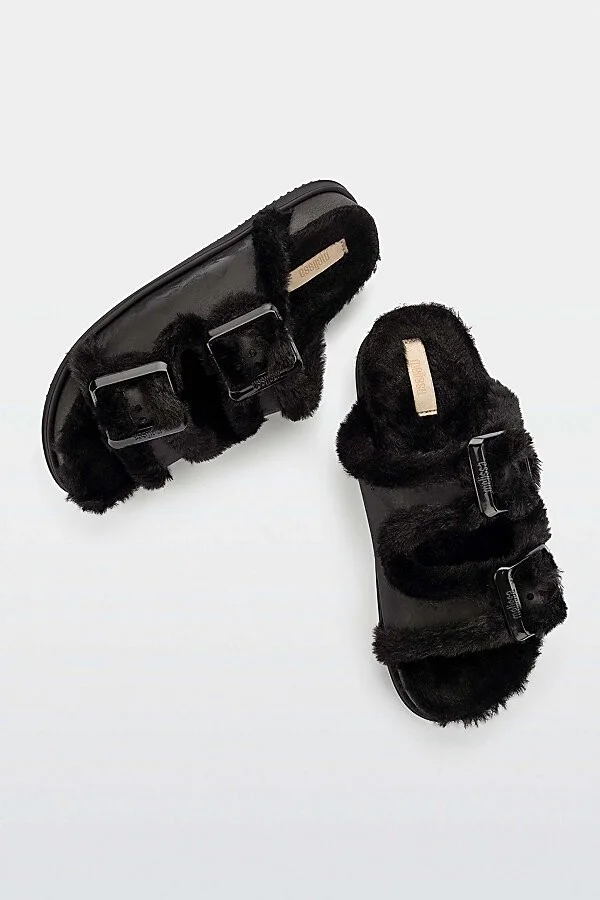 Melissa Cozy Warm Slide in Brown/Beige - Image 4
