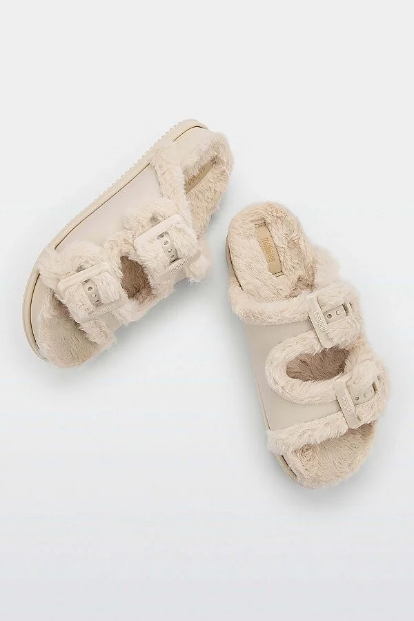 Melissa Cozy Warm Slide in Brown/Beige - Image 6