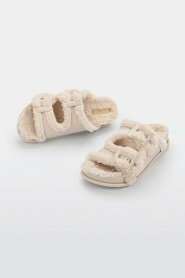 Melissa Cozy Warm Slide in Brown/Beige - Image 7