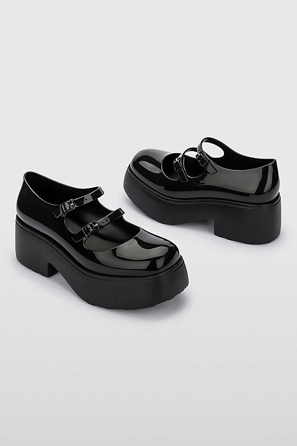 Melissa Farah Jelly Platform Mary Jane Shoe in Beige - Image 7