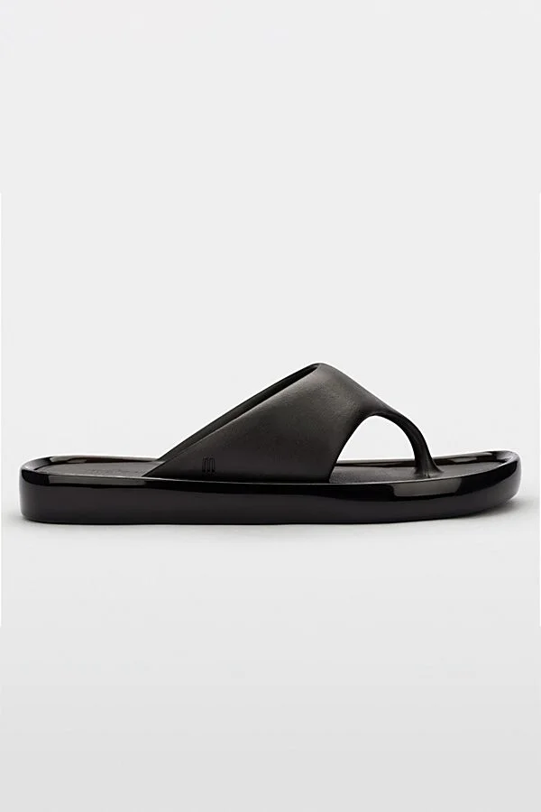 Melissa Float Jelly Thong Sandal in Black - Image 3