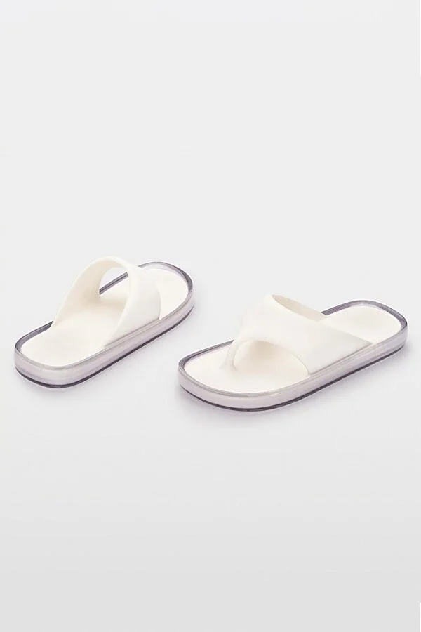 Melissa Float Jelly Thong Sandal in Black - Image 7