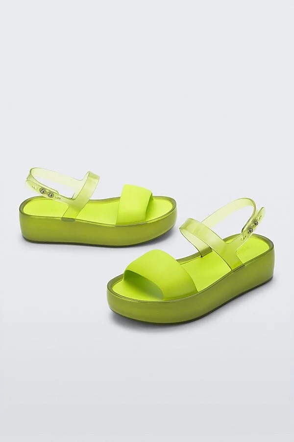 Melissa Float Platform Jelly Sandal in Green - Image 2
