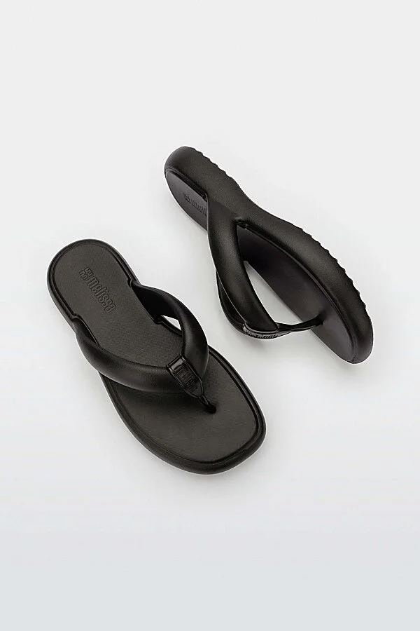 Melissa Free Low Thong Sandal in Black - Image 2