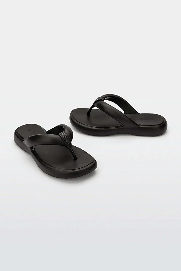 Melissa Free Low Thong Sandal in Black - Image 3