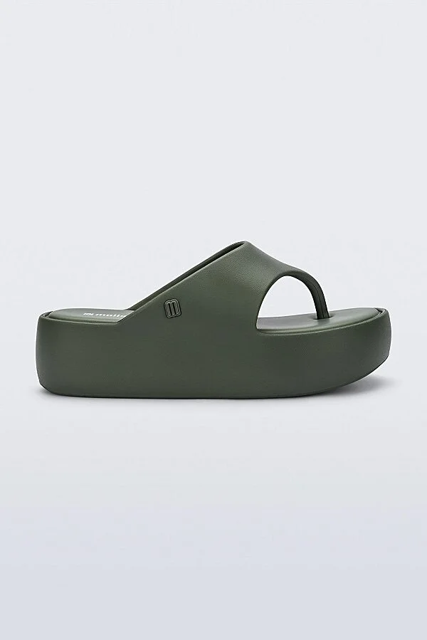 Melissa Free Platform Thong Sandal in Green