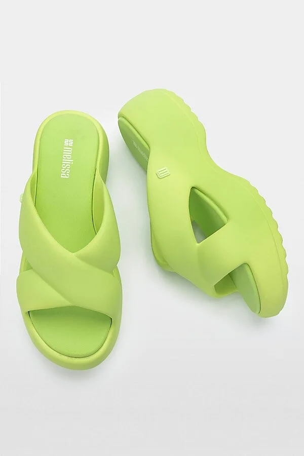 Melissa Free Rise Platform Sandal in Green - Image 2