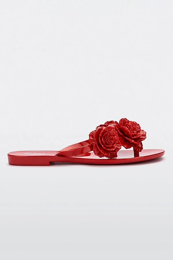 Melissa Harmonic Springtime Jelly Sandal in Red - Image 2