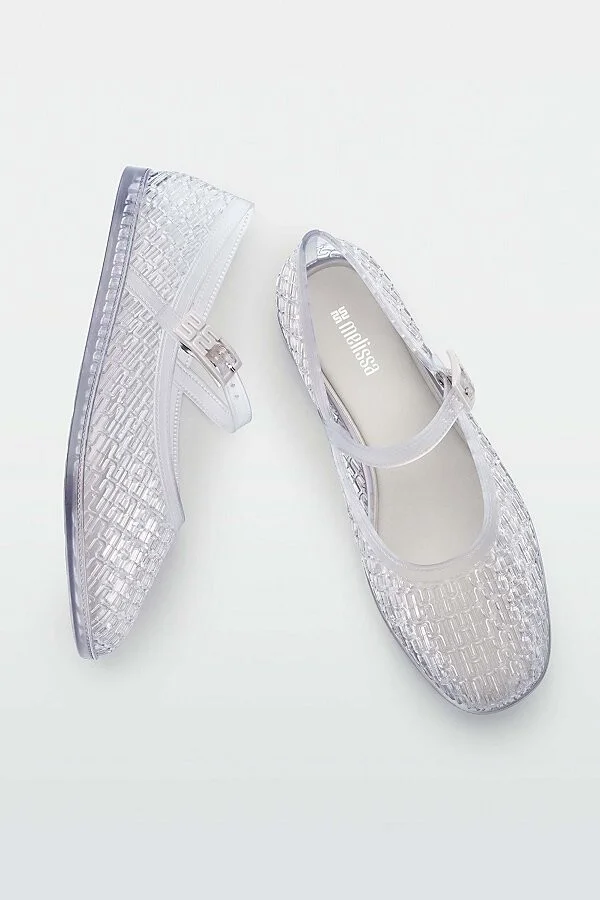 Melissa Harper Jelly Ballerina Flat in Clear - Image 2