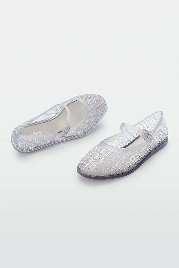 Melissa Harper Jelly Ballerina Flat in Clear - Image 3