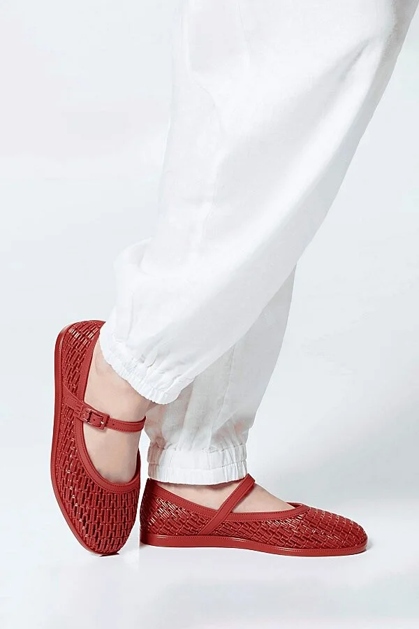 Melissa Harper Jelly Ballerina Flat in Clear - Image 7