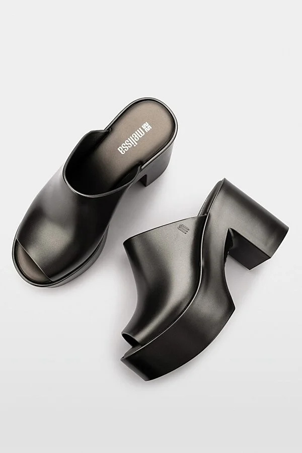Melissa Hype Jelly Mule Heel in Black - Image 8
