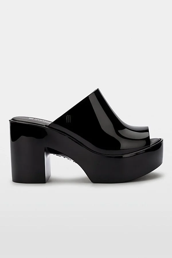 Melissa Hype Jelly Mule Heel in Black