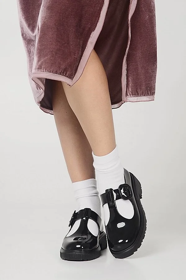 Melissa Jackie Jelly Mary Jane Shoe in Black - Image 2