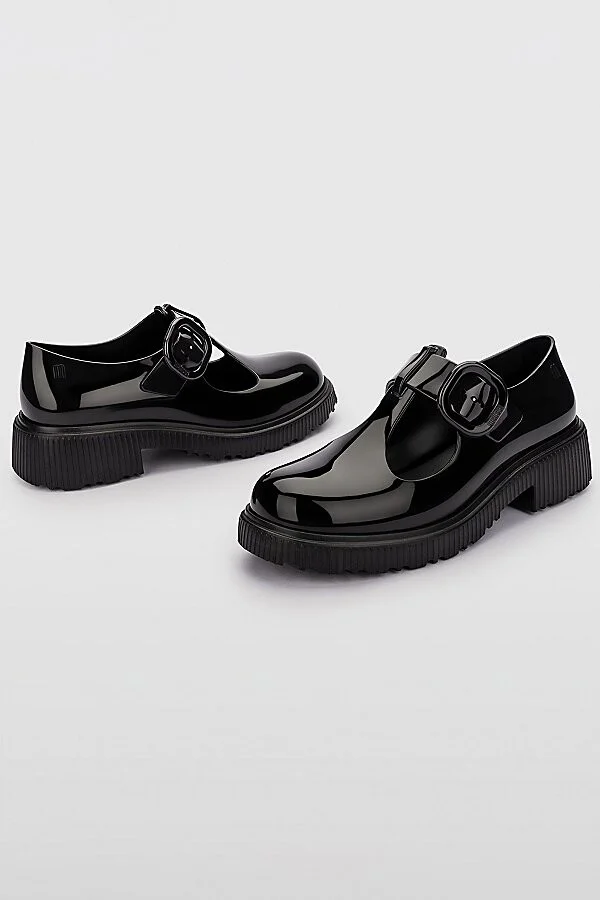 Melissa Jackie Jelly Mary Jane Shoe in Black - Image 3