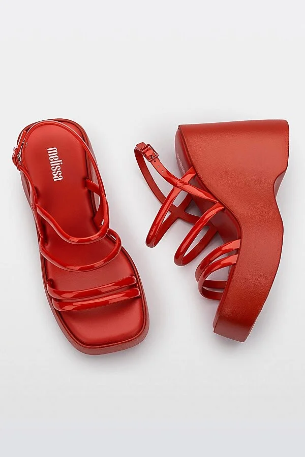 Melissa Jessie Platform Heel in Red - Image 2