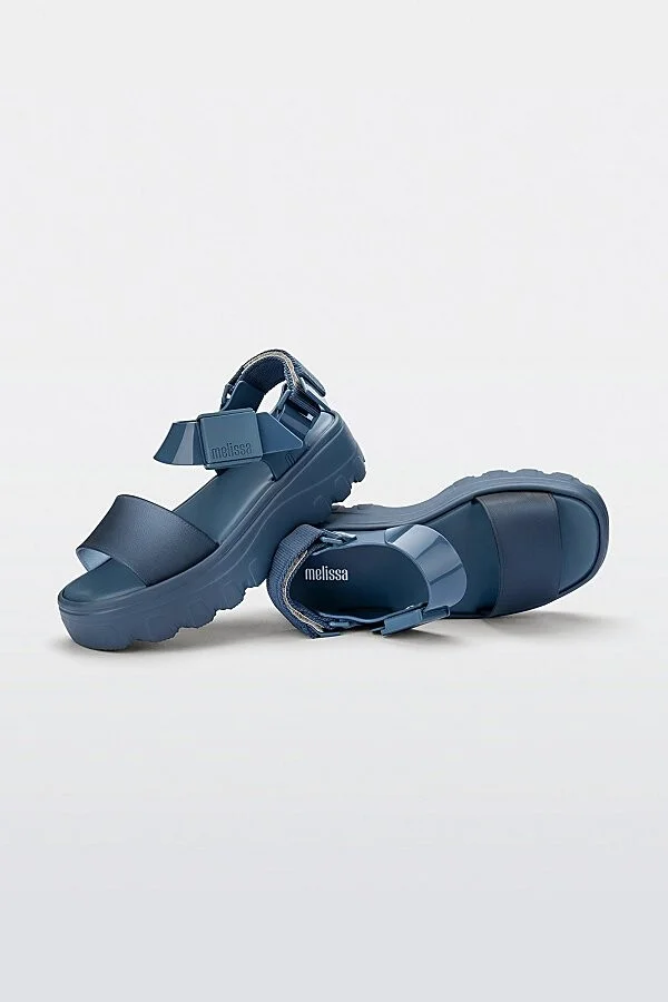 Melissa Kick Off Jelly Platform Sandal in Blue/Blue - Image 2