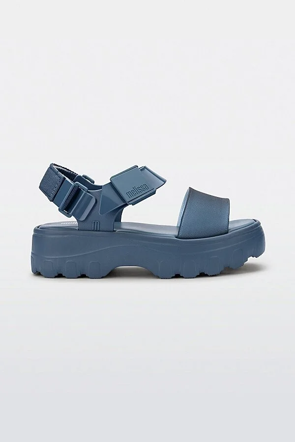 Melissa Kick Off Jelly Platform Sandal in Blue/Blue