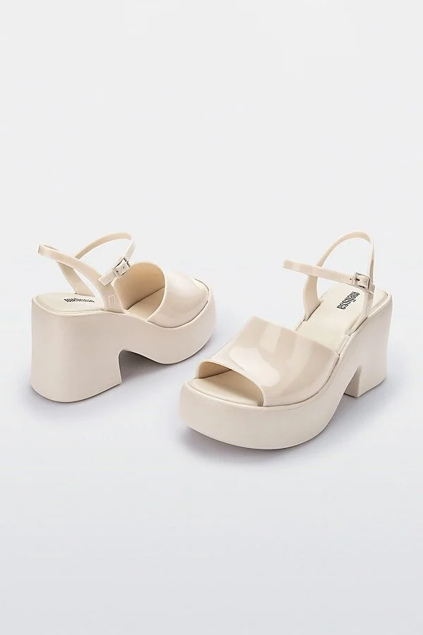 Melissa Lina Jelly Platform Heel in Black - Image 5